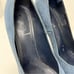 Yves Saint Laurent YSL blue snake skin tribtoo 105 high heel platform shoes 39.5
