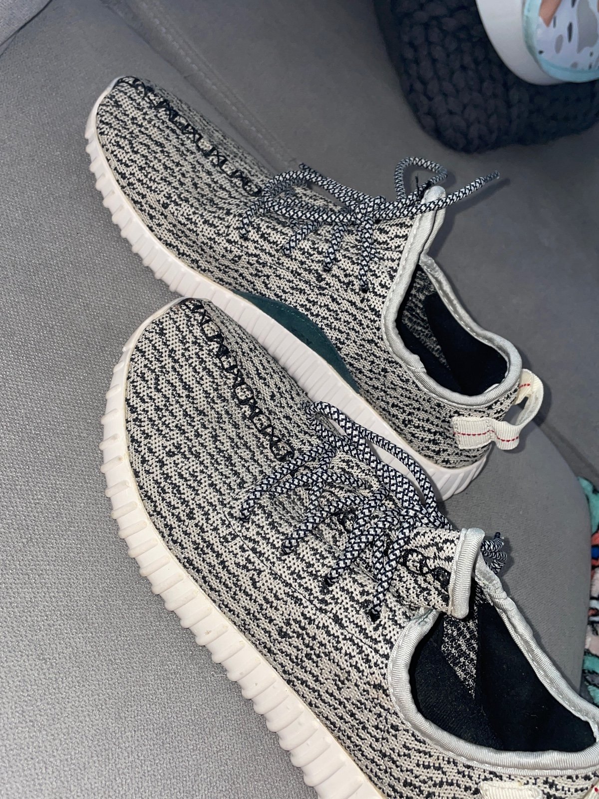 Yeezy Adidas Boost 350 in Turtledove/Blue Grey/White