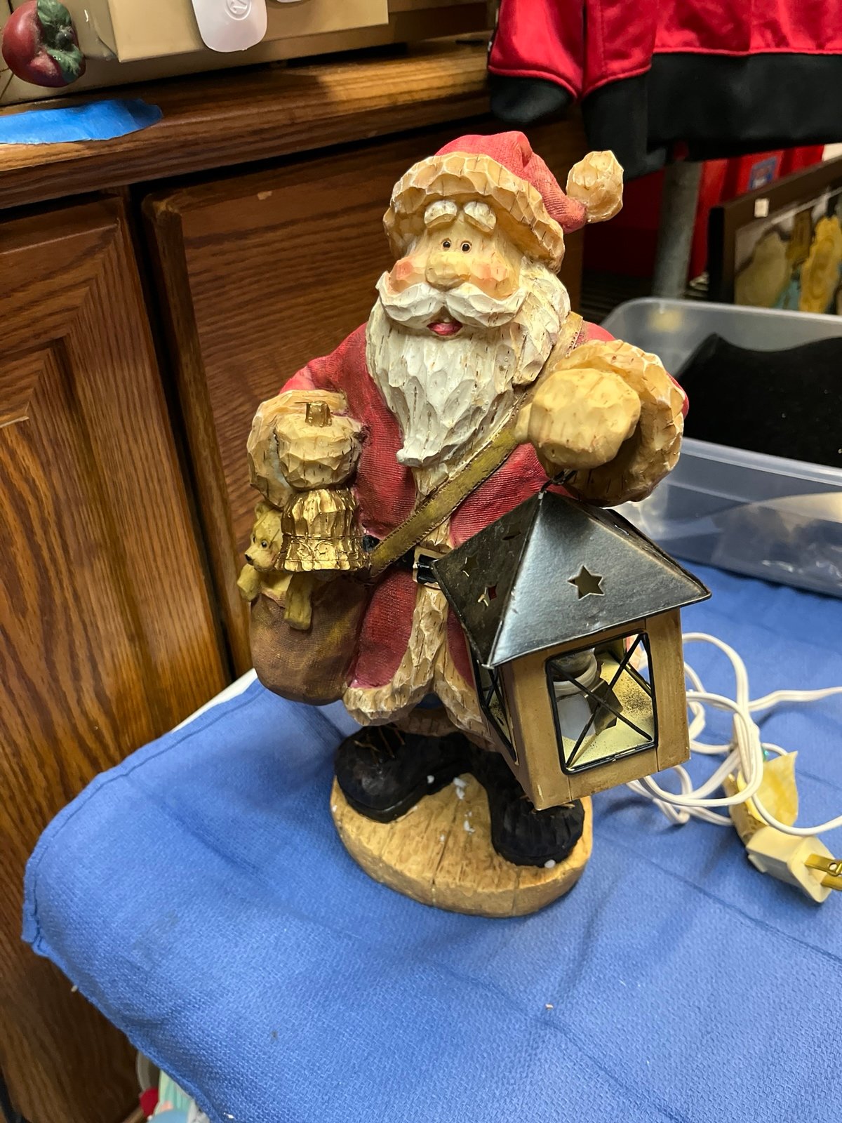 Vintage Santa with Lantern