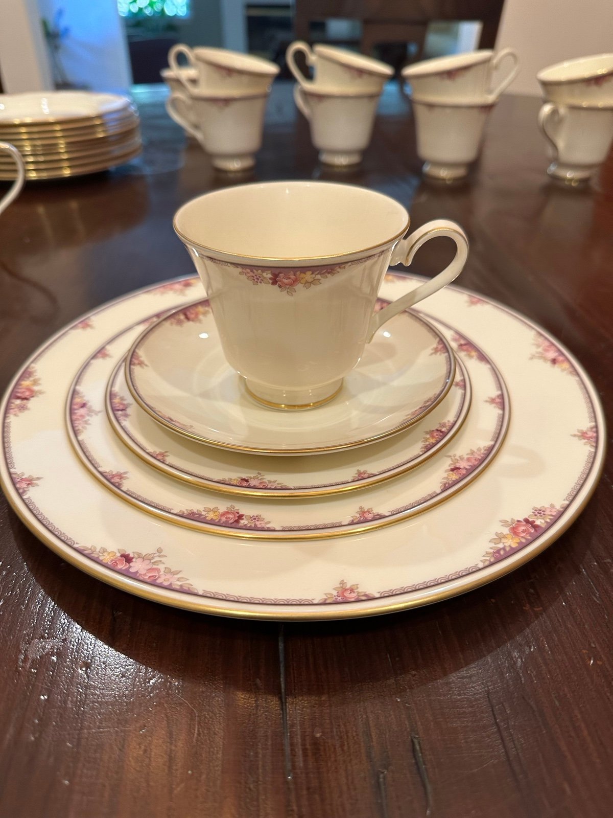 Milton 12-piece fine bone, china serving set.