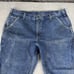 Carhartt Double Knee Original Fit Dungaree Jeans B07 DNM 40x30 RN# 14806
