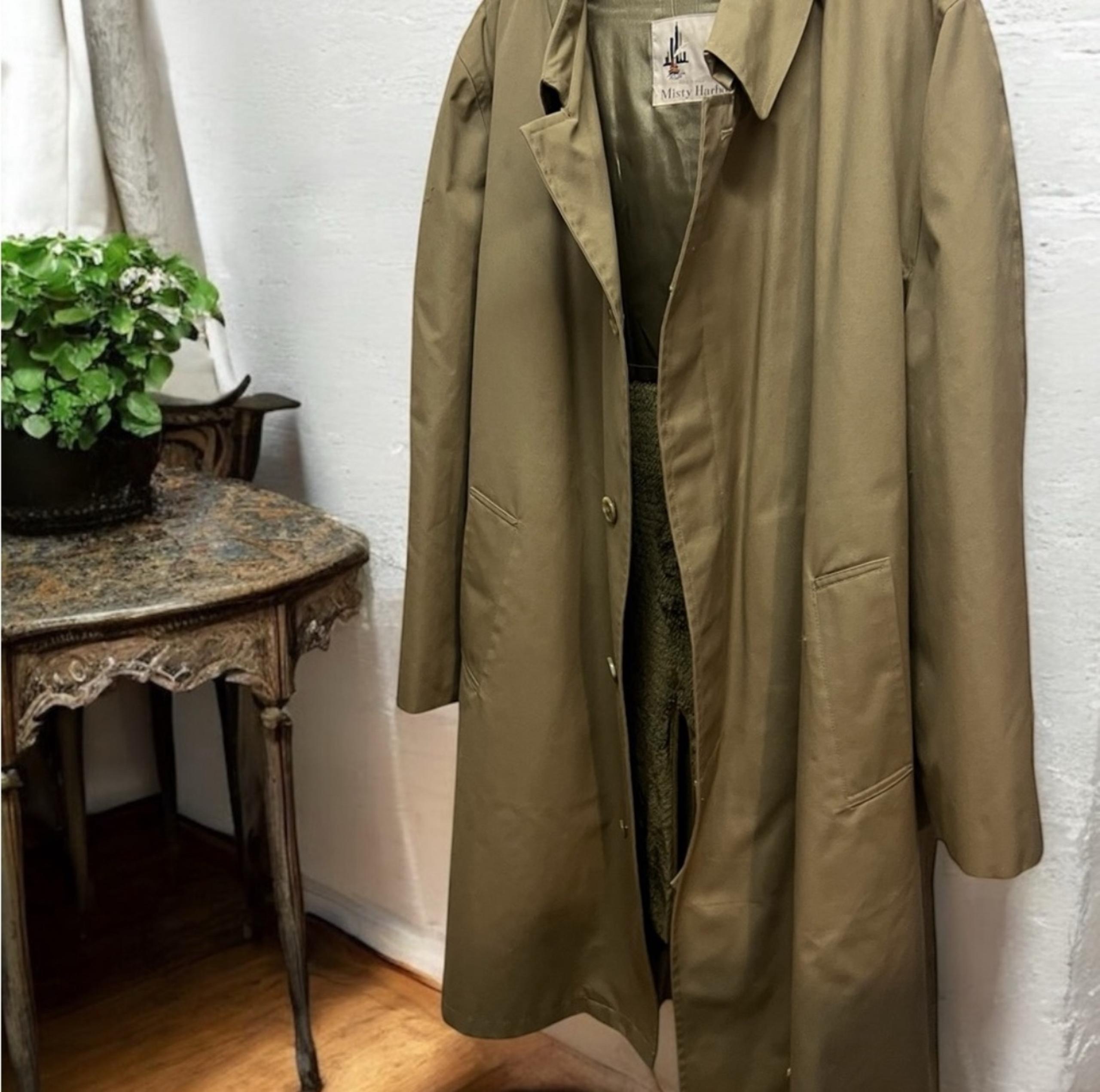 Misty Harbor Tan Trench Coat Classic Design Water-Resistant