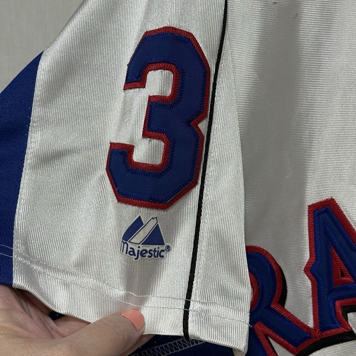 VTG Texas Rangers Rodriguez 3 MLB Baseball Jersey Size XL