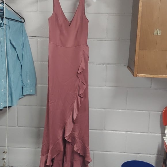 Davids bridal Dress- Size 6-high low