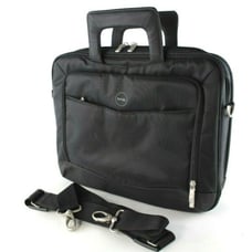 Dell Pro Nylon Black Laptop Briefcase Messenger Bag Fits 14 Laptop EUC
