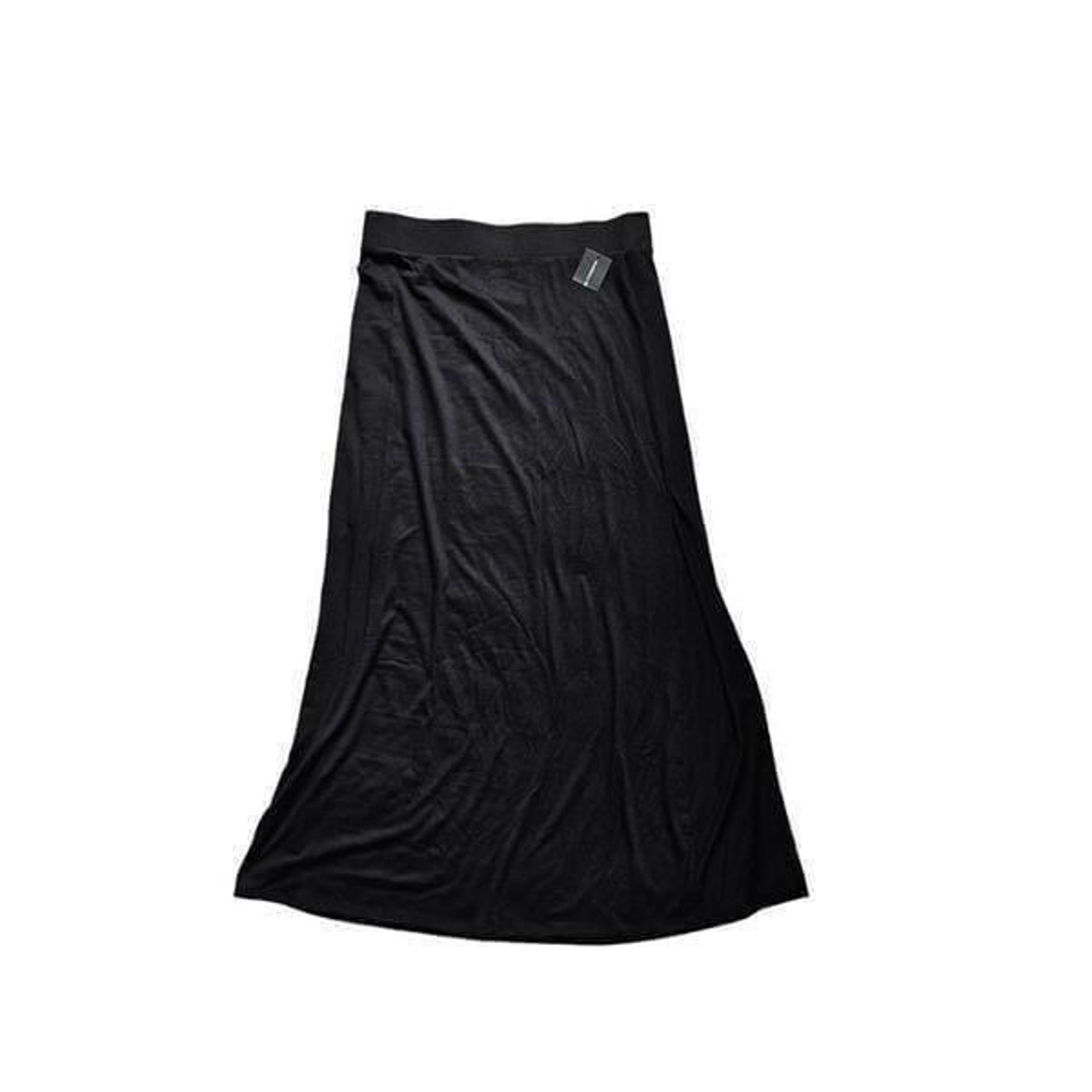 minimalist goth maxi skirt