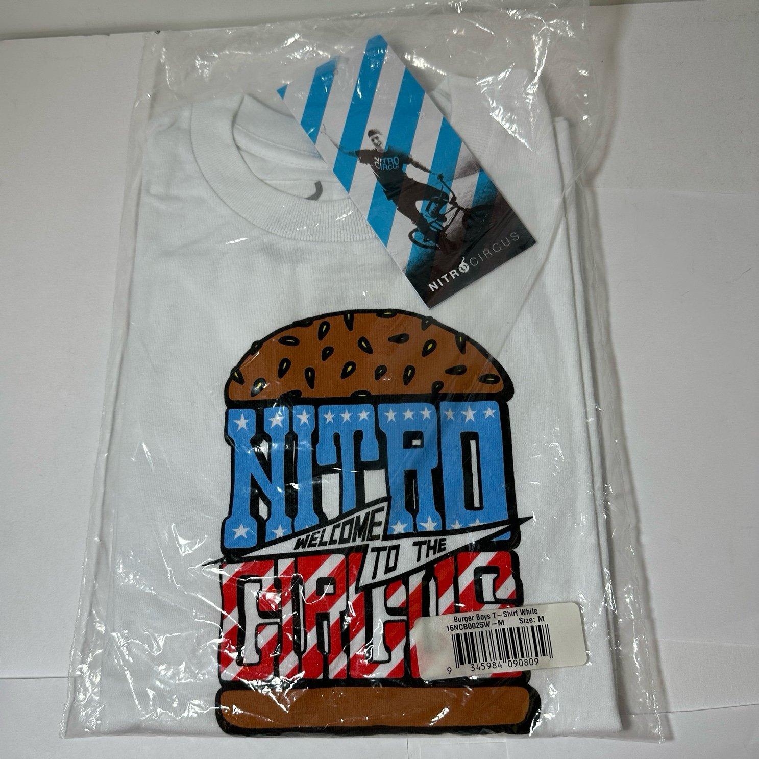 Nitro Circus Live - Burger Boys T-Shirt - Size: Medium - Brand New Sealed