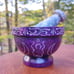 Purple Soapstone Mortar and Pestle - Beautiful 3.5 Wide