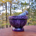Purple Soapstone Mortar and Pestle - Beautiful 3.5 Wide