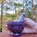 Purple Soapstone Mortar and Pestle - Beautiful 3.5 Wide