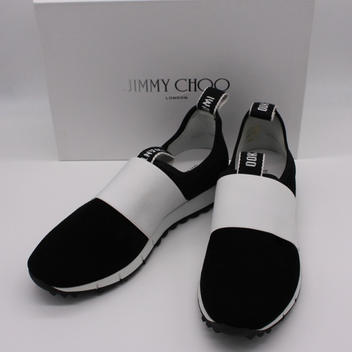 Jimmy Choo Oakland Logo Sneakers Shoes size US 10.5 or EU 40.5 New MSRP 595