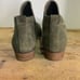 BP. Green leather suede ankle booties. Slip on round toe Chelsea boots