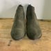BP. Green leather suede ankle booties. Slip on round toe Chelsea boots