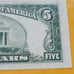 UNC 1950A 5 Dollar Bank Note. Lime Green Seal
