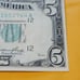UNC 1950A 5 Dollar Bank Note. Lime Green Seal