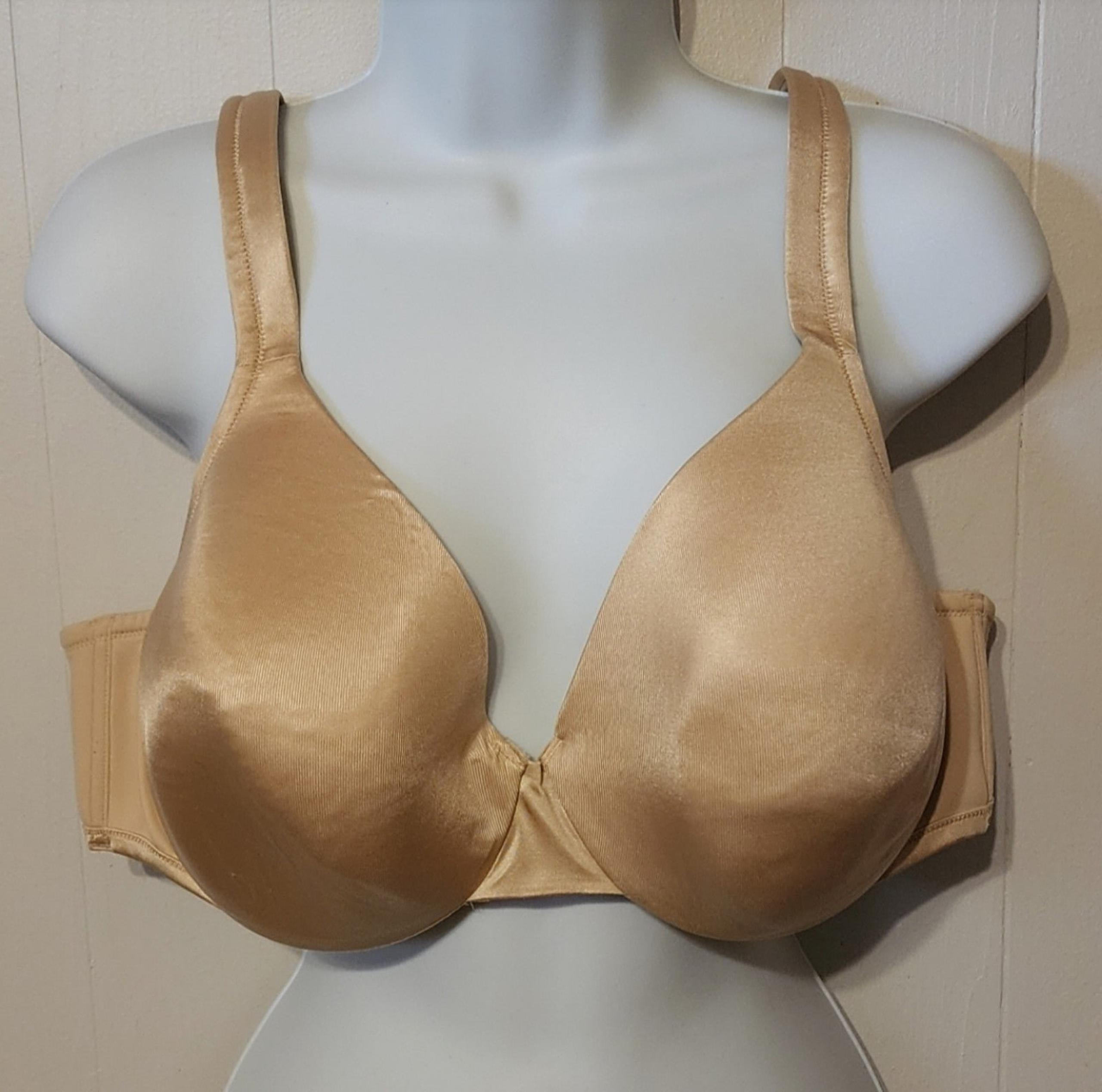 Comfort Choice 42C Bra Beige Padded Underwire Wide Straps