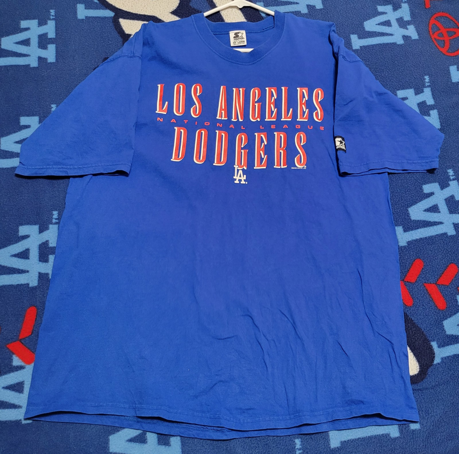 Vintage Los Angeles Dodgers 1998 Starter Double Sided T-shirt, Men's XXL