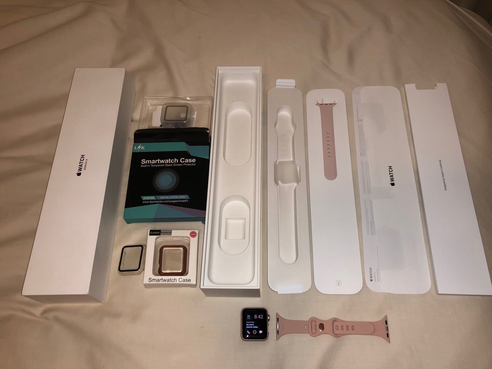 Apple Watch 3 38 mm Rose Gold GPS LTE Cellular aluminum phone