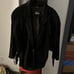 Vintage COMINT Women's Sueded Black Leather Fringed Jacket/Coat (S)