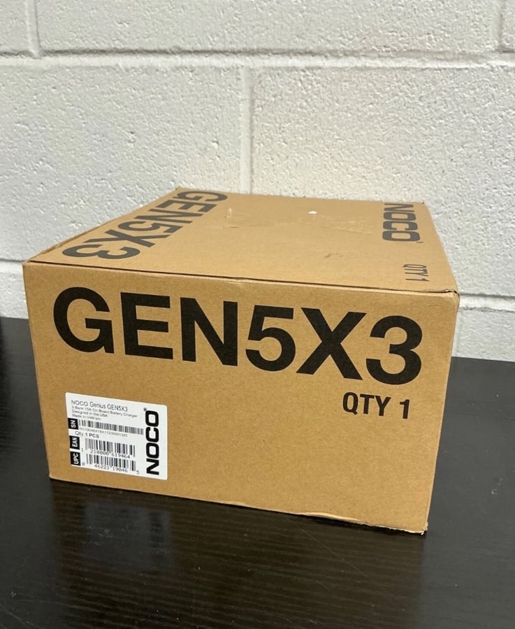 NOCO Genius GEN5X3, 3-Bank 15A (5A/Bank) Smart Marine Battery Charger NEW SEALED