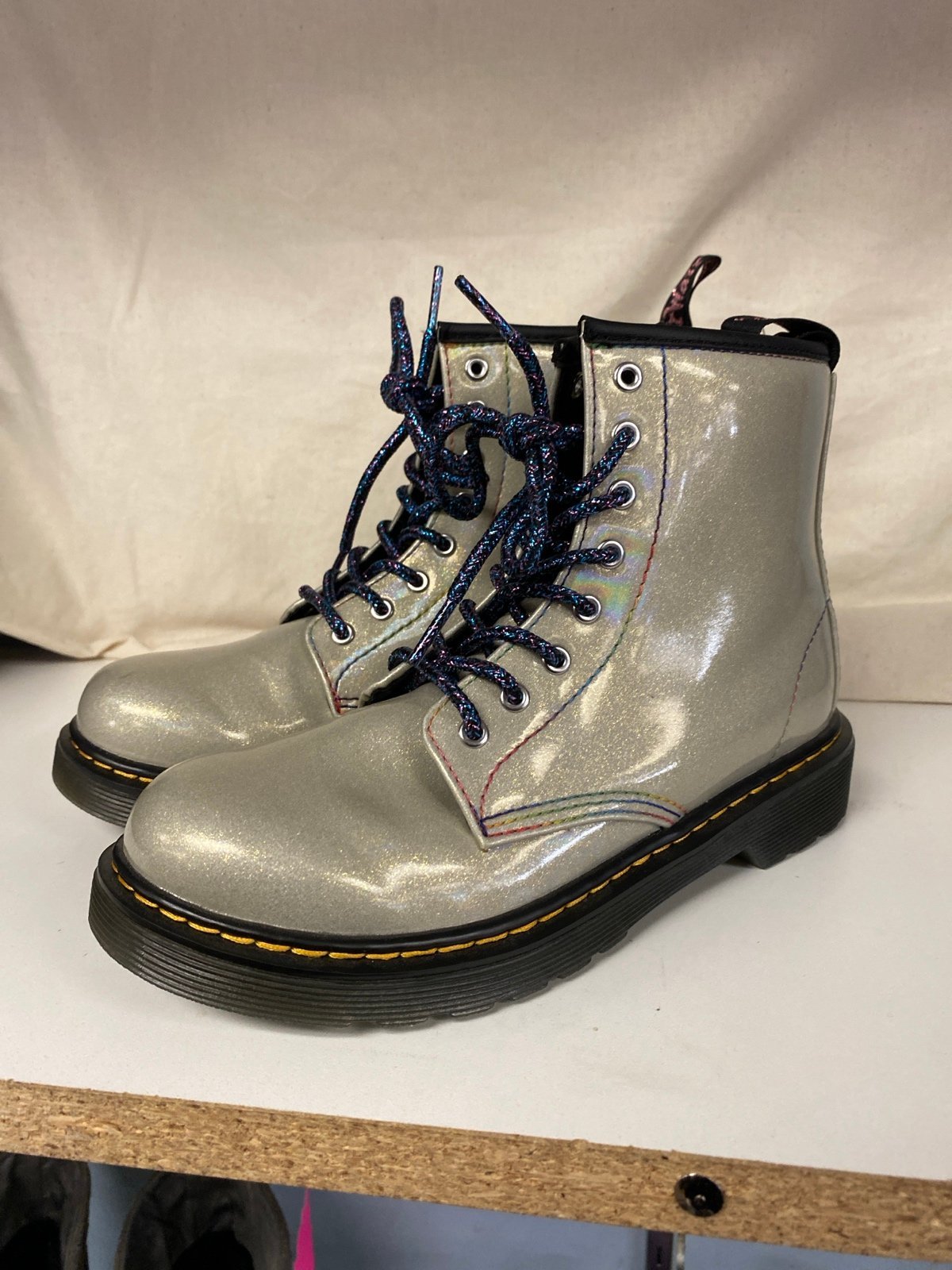 Doc Marten Iridescent boots size 3