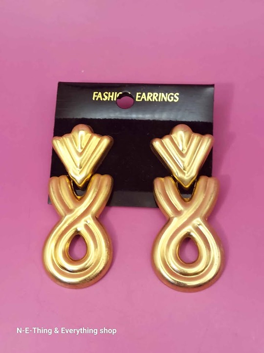 New/Old Stock 1980s Vintage Door Knocker Earrings