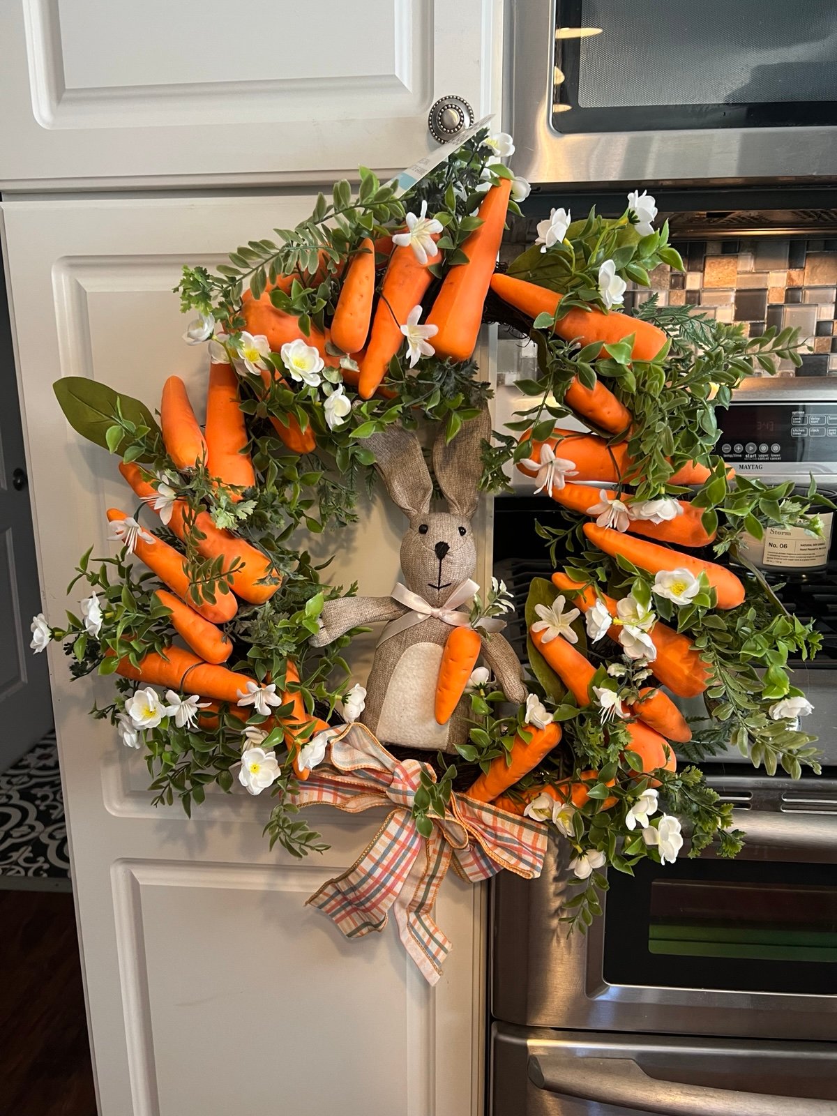 New Ashland 24” Carrots Wreath with Bunny Rabbit