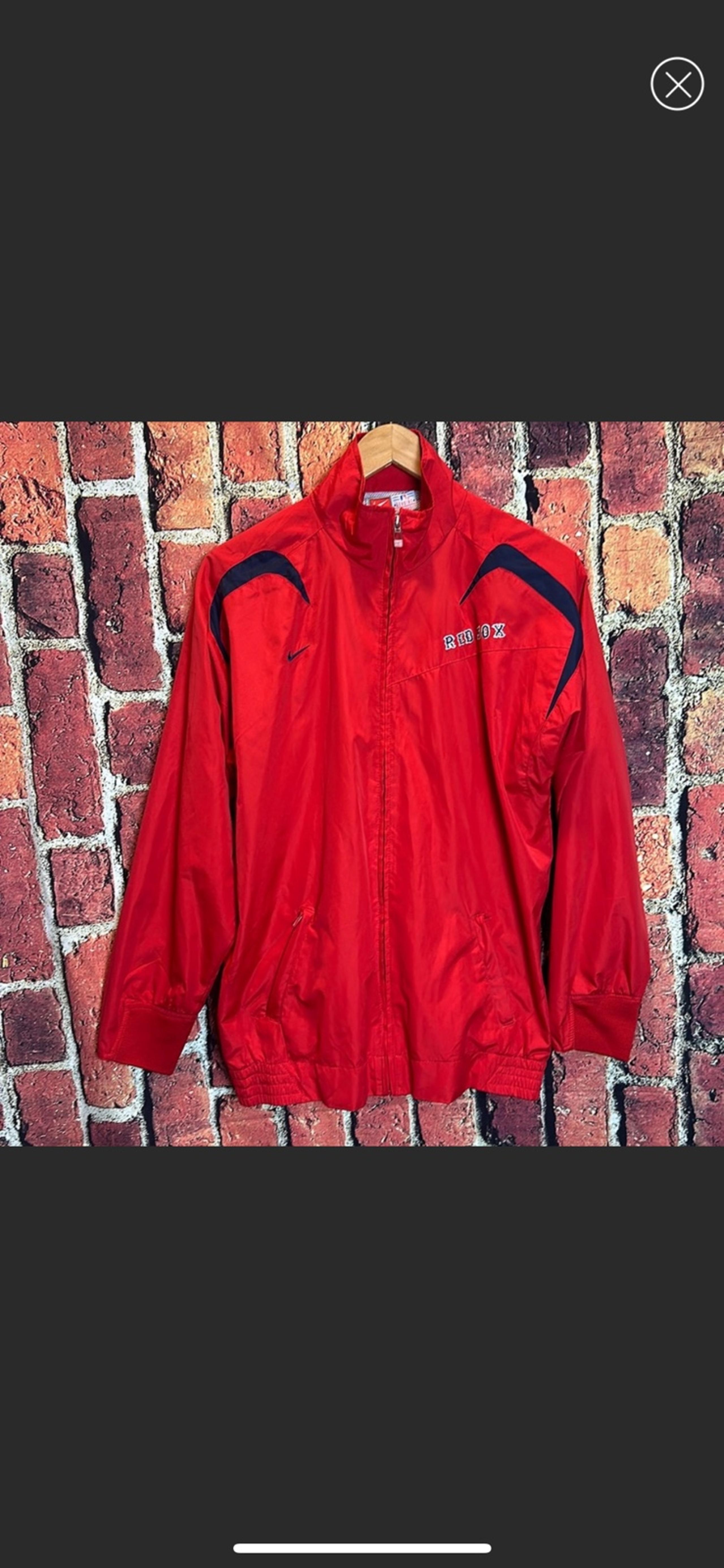 1980’s Vintage Nike Boston Red Sox unisex  jacket windbreaker sz women XL men L