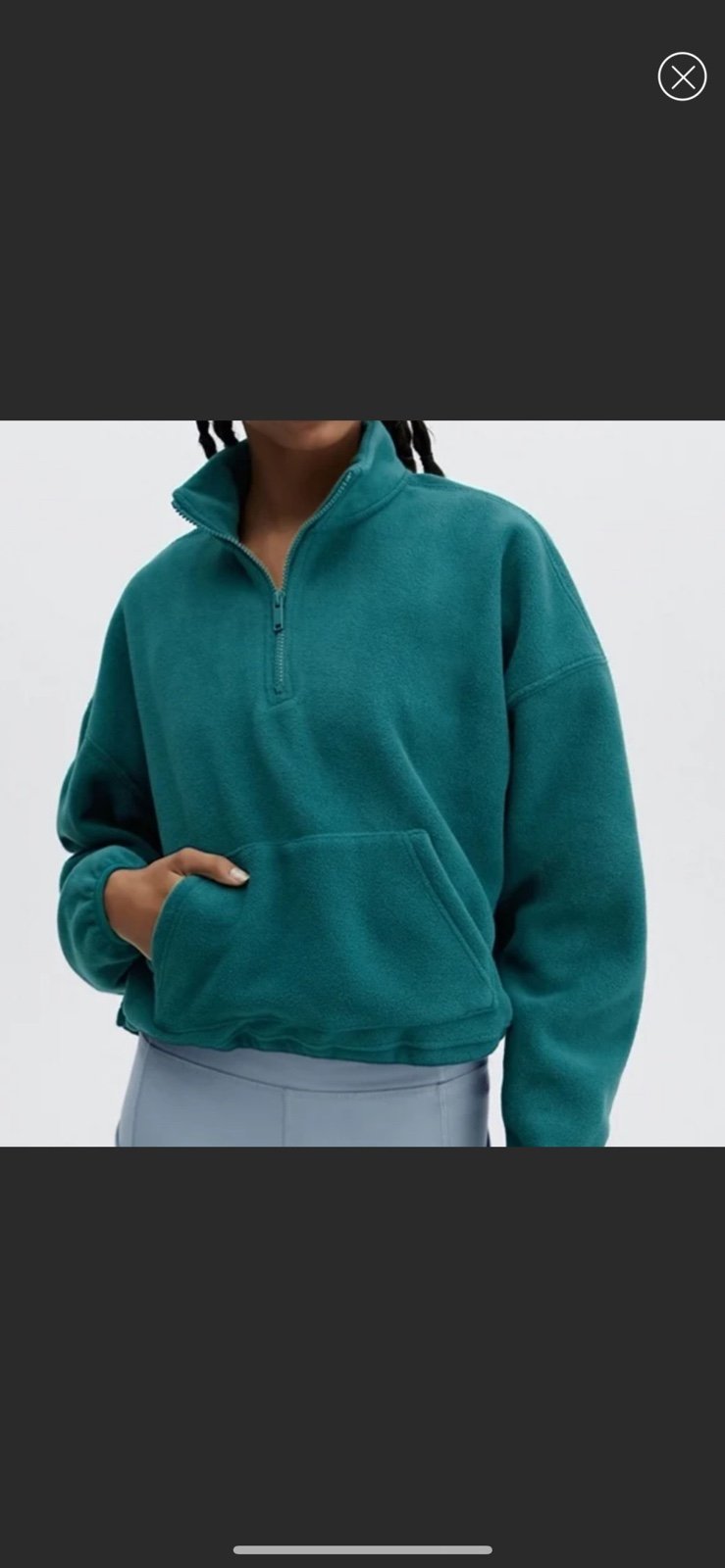 NWT Fabletics Fleece Pullover size S