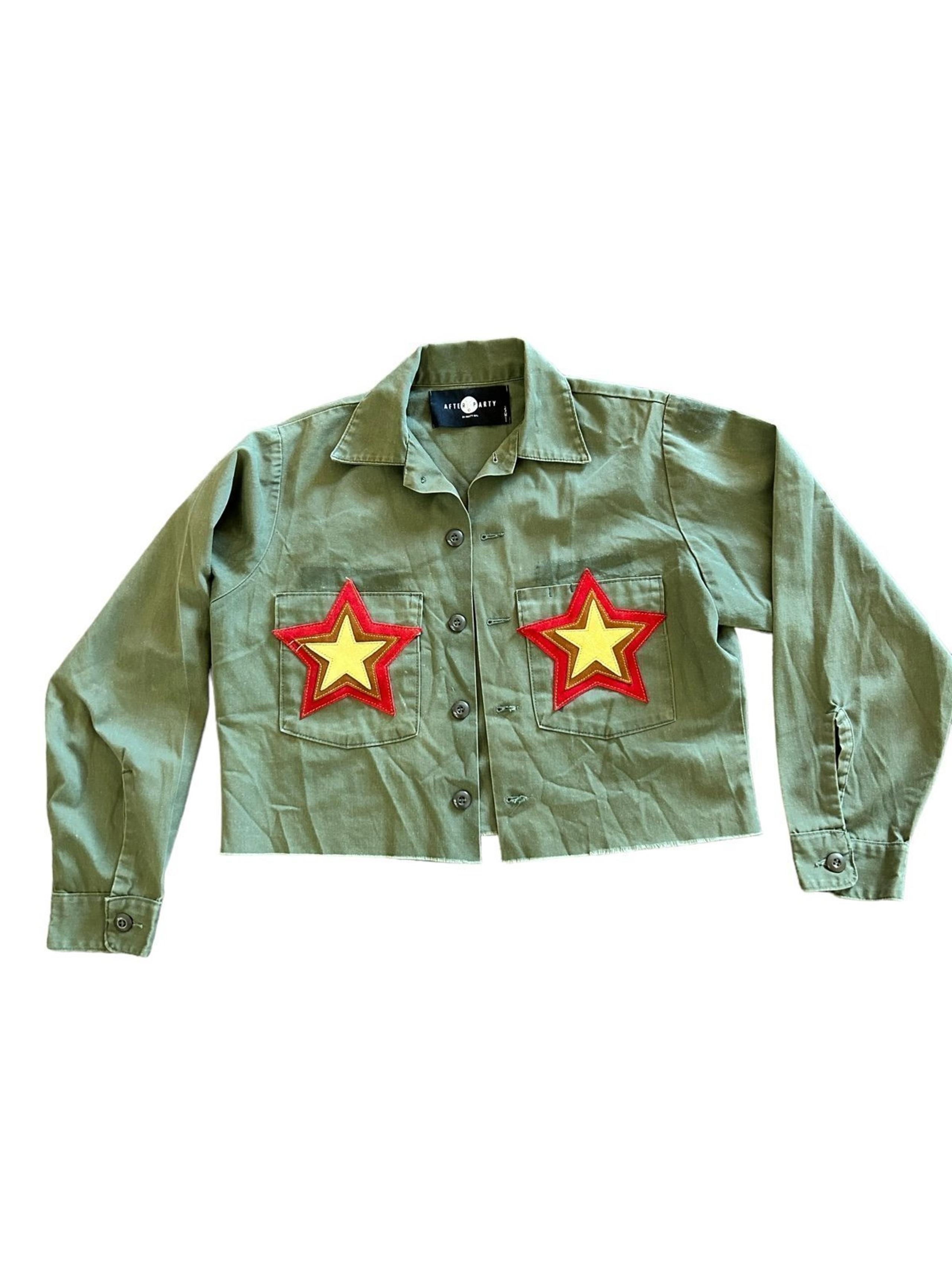 After Party by Nasty Gal Small As You Were GI Jane Military Bomber Jacket