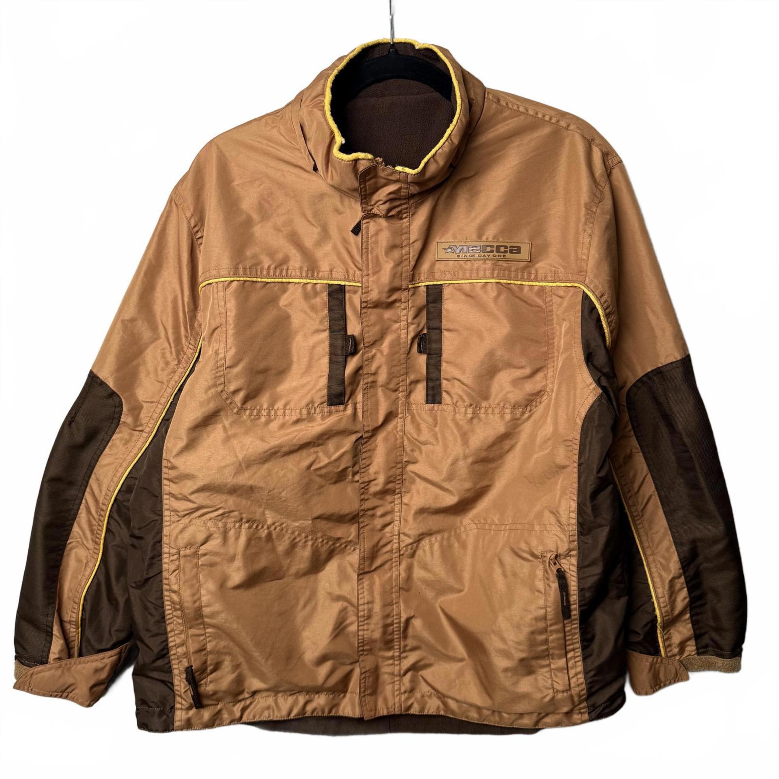 Mecca Jacket tan brown Windbreaker Pockets Hiking jacket M