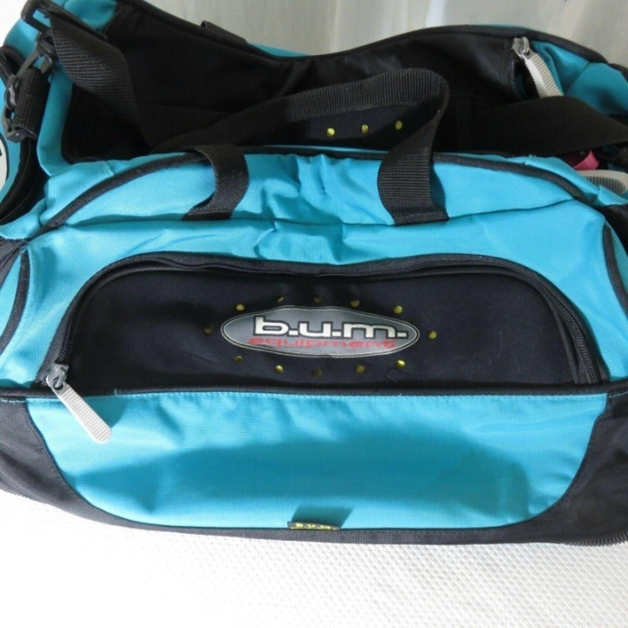 B.U.M Bum Equipment Teal Nylon Gym Bag