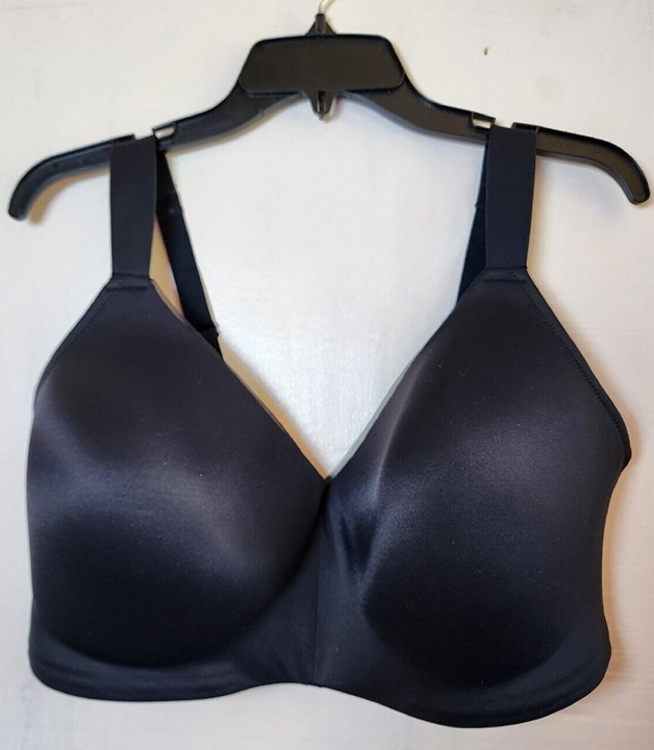 NWOT Auden Women's Black Wireless Lightly Line Bra Adjustable Straps Size 40DDD