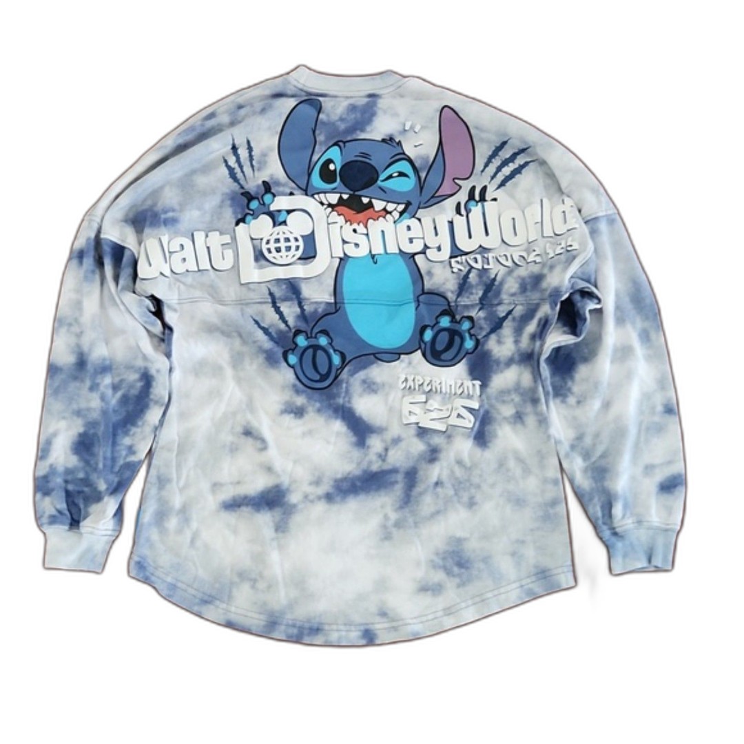 Walt Disney World Experiment 626 Stitch Tie-Dye Long Sleeve Spirit Jersey, XS