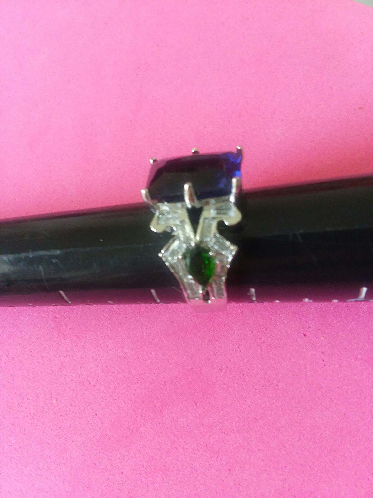 Ring size 81/2 art deco sapphire ring la