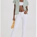 Joe’s Jeans The Lara Petite straight size 26 white denim frayed ankle length