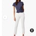 Joe’s Jeans The Lara Petite straight size 26 white denim frayed ankle length