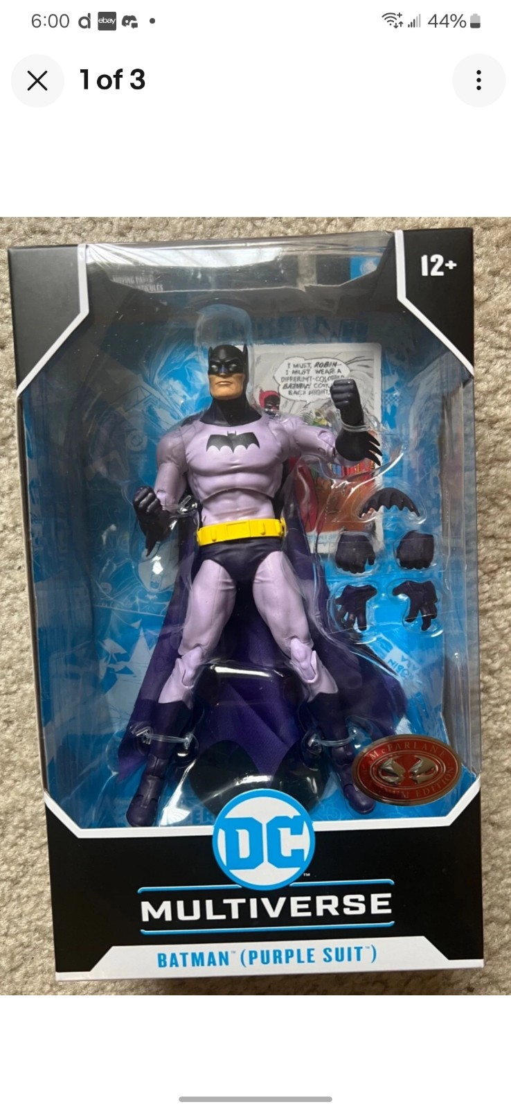 McFarlane Toys DC Multiverse Batman Purple suit Red Platinum Edition Chase