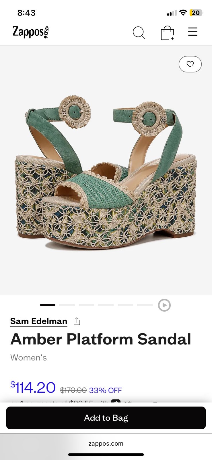Sam Edelman platform sandals