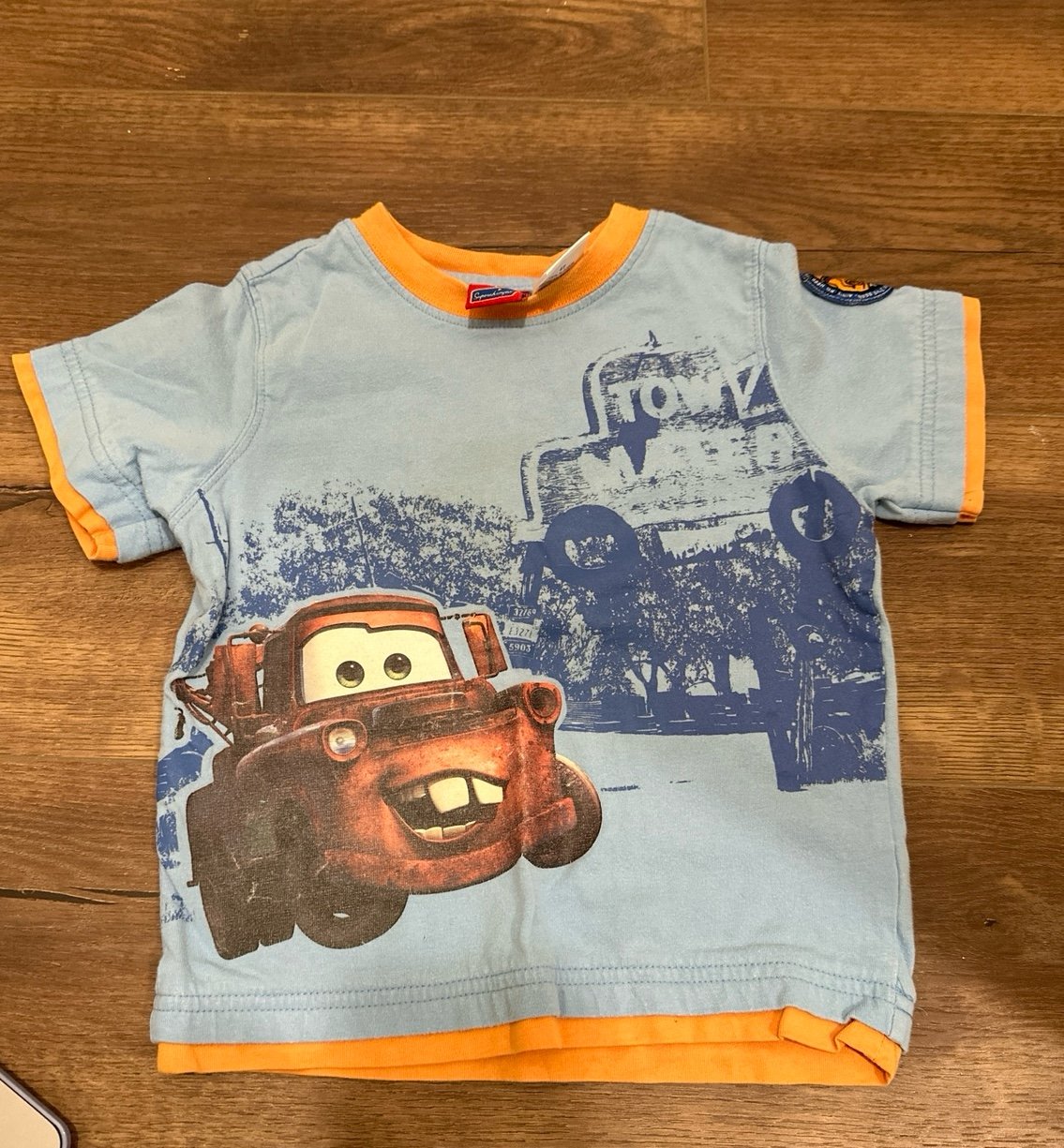 Vintage Disney Cars Tow Mater Shirt - Disney Cars Supercharged Tag - Size 4T