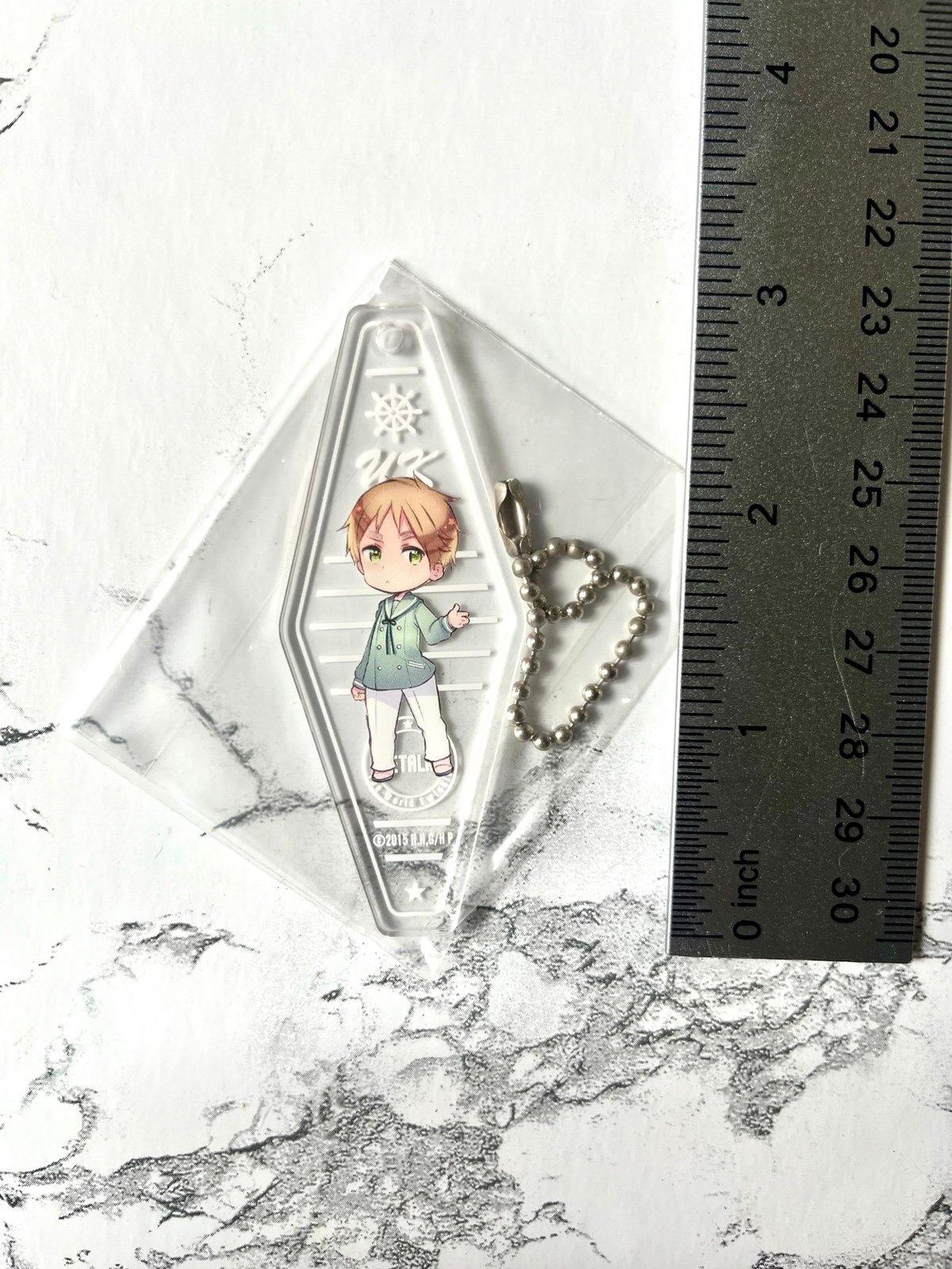 Hetalia The World Twinkle England UK Sailor Keychain RARE