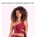 Surf Souleil NWT burgundy Goddess one shoulder side tie bikini, high waist sz S
