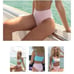 Surf Souleil NWT burgundy Goddess one shoulder side tie bikini, high waist sz S