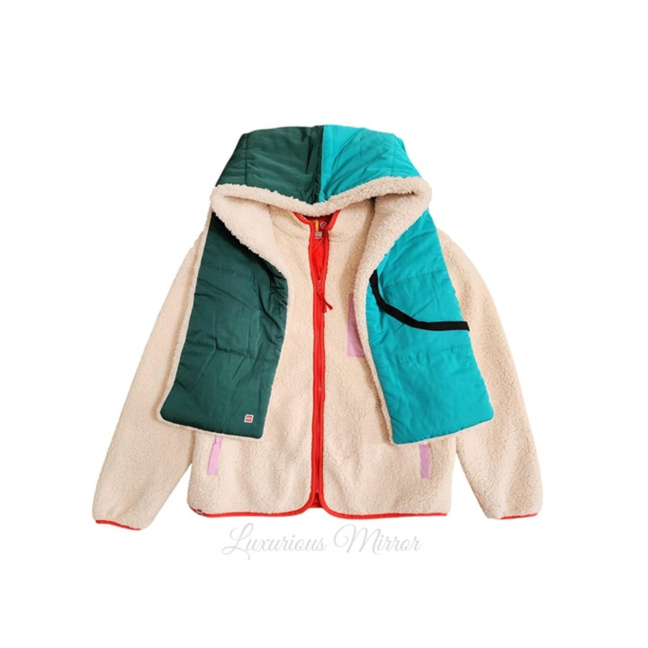 Lego Collection X Target Women's Sherpa Contrast Pocket Jacket Sweater Zip Up L