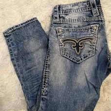 Rock revival women Capri jean pant low rise