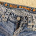 Rock revival women Capri jean pant low rise