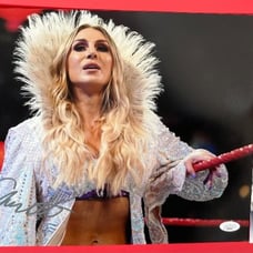WWE NXT Charlotte Flair Autographed 11x14 Photo KK Signed Wrestlemania JSA COA