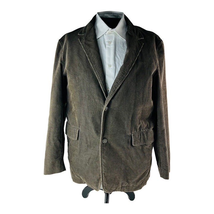 J. Crew Brown Corduroy Cotton 2 Button 1 Vent Blazer Mens Size XL
