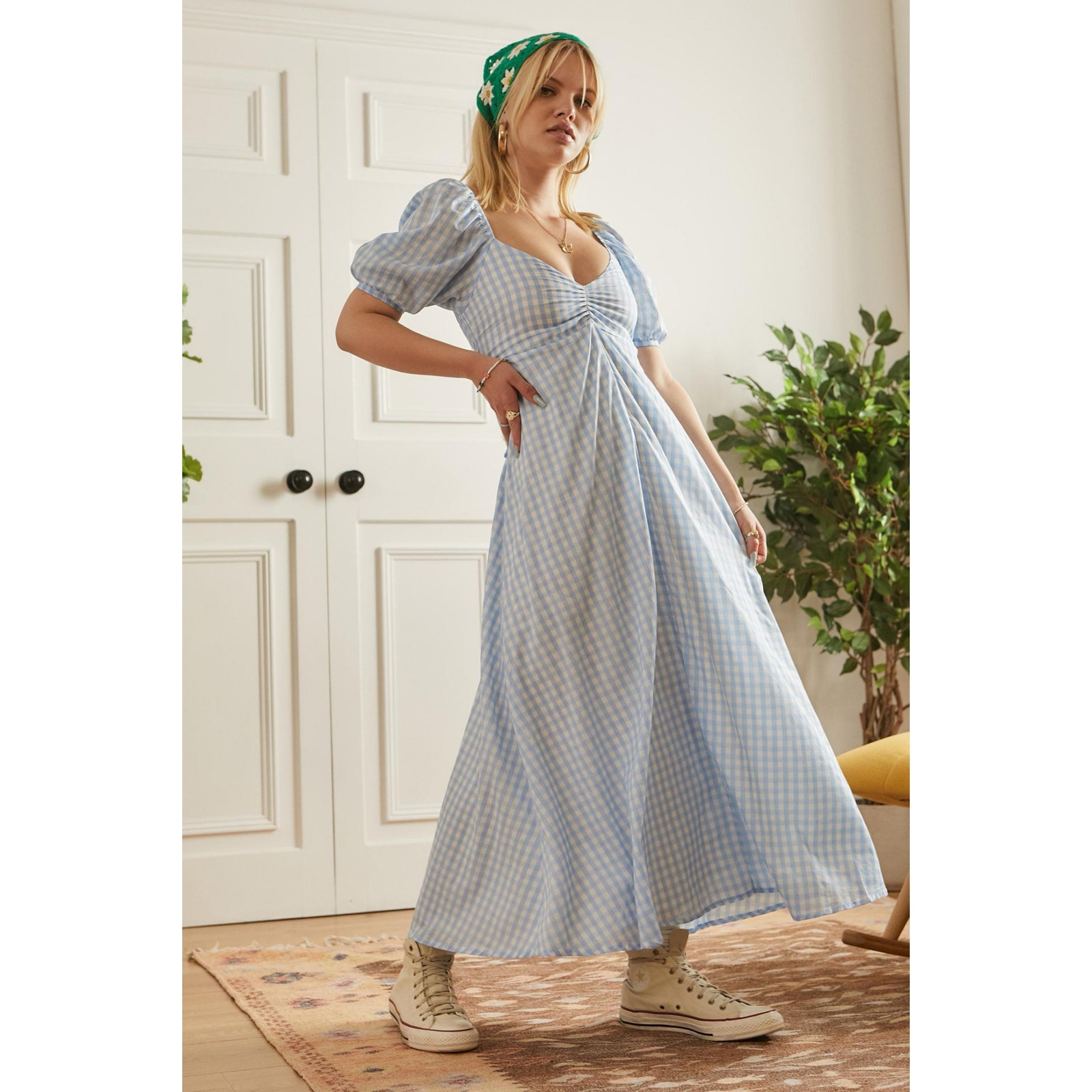 Faithfull the Brand Charlize Polka Dot Dress size US 6