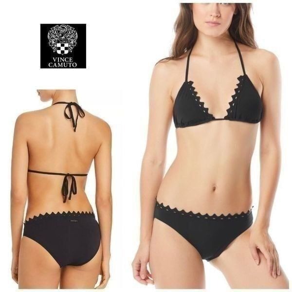Vince Camuto ric-rack trim bikini. M-top/L-bottom. NWT